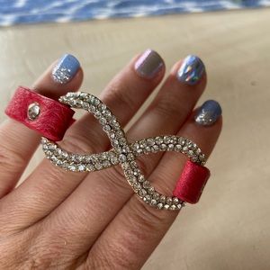 Red leather bracelet